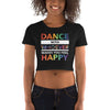 Dance With Happy PRIDE EDITION Form-Fitting Crop Top