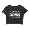 Foxtrot and Mambo Sheets Form-Fitting Crop-Top