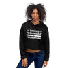Timing, Technique, and Teamwork Unisex Crop Hoodie
