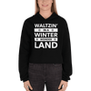 Waltzin' in a Winter Wonder Land Unisex Crop Hoodie