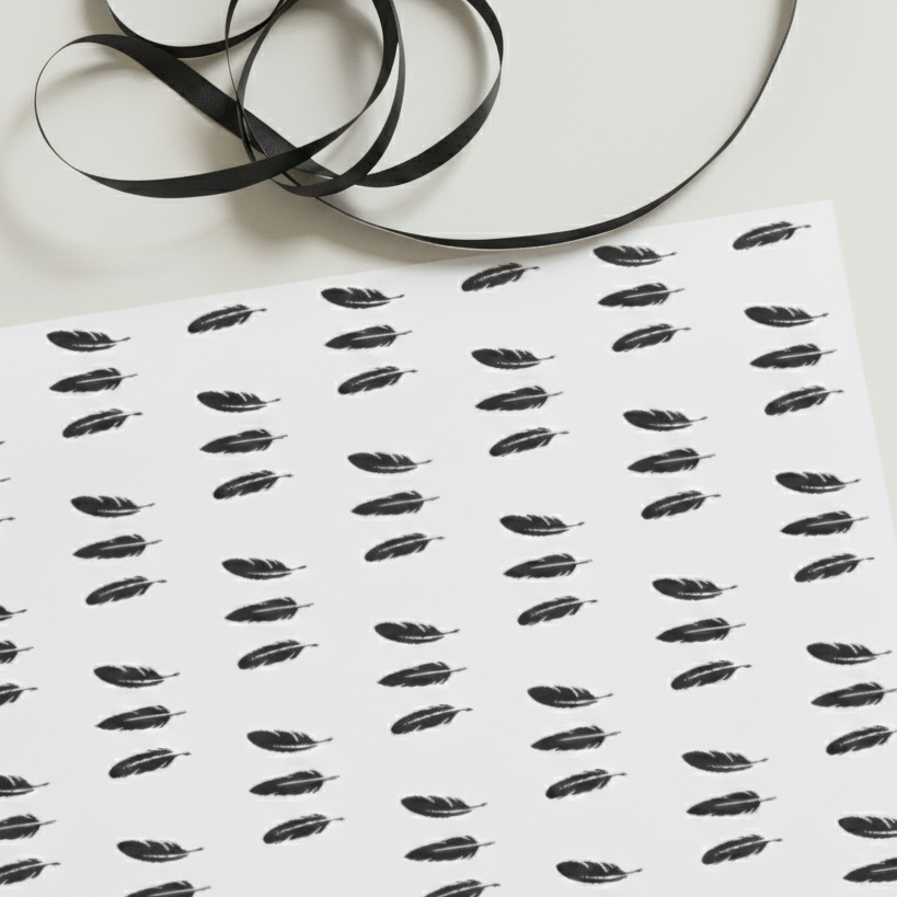 Feather Three Wrapping Paper