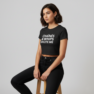 Chaînés and Whips Excite Me Crop Top