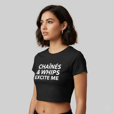 Chaînés and Whips Excite Me Crop Top