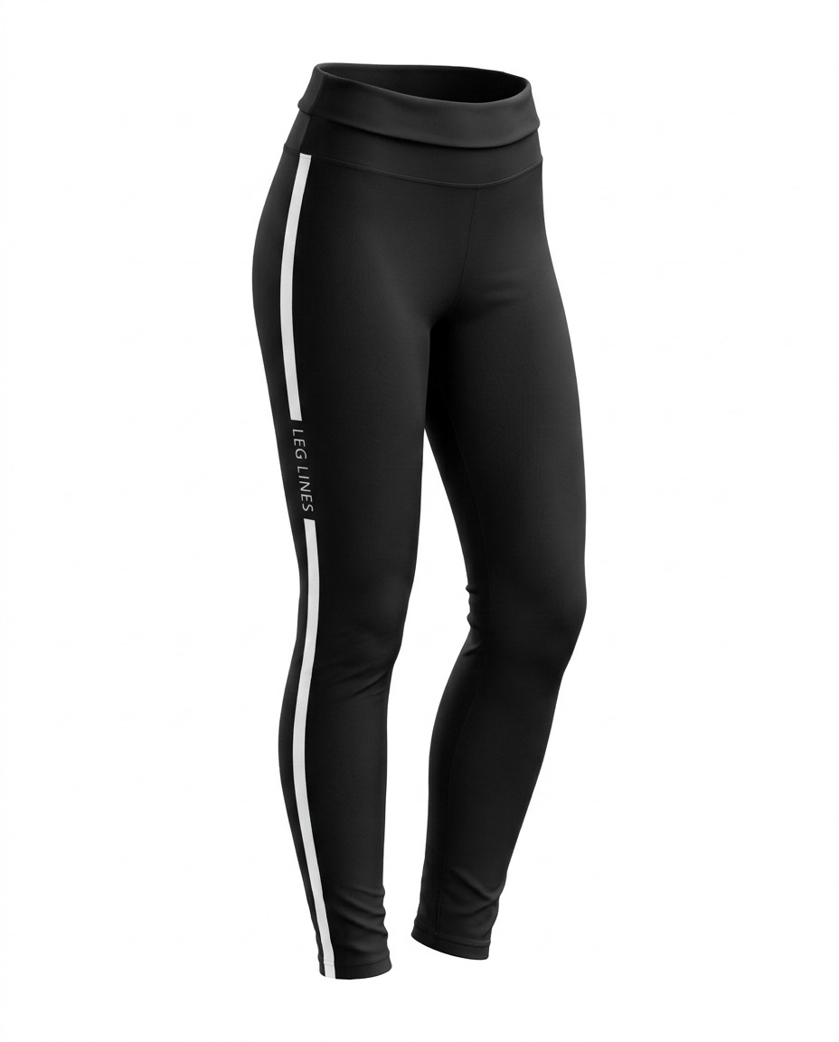 Leg Lines Form-Fitting Yoga Leggings