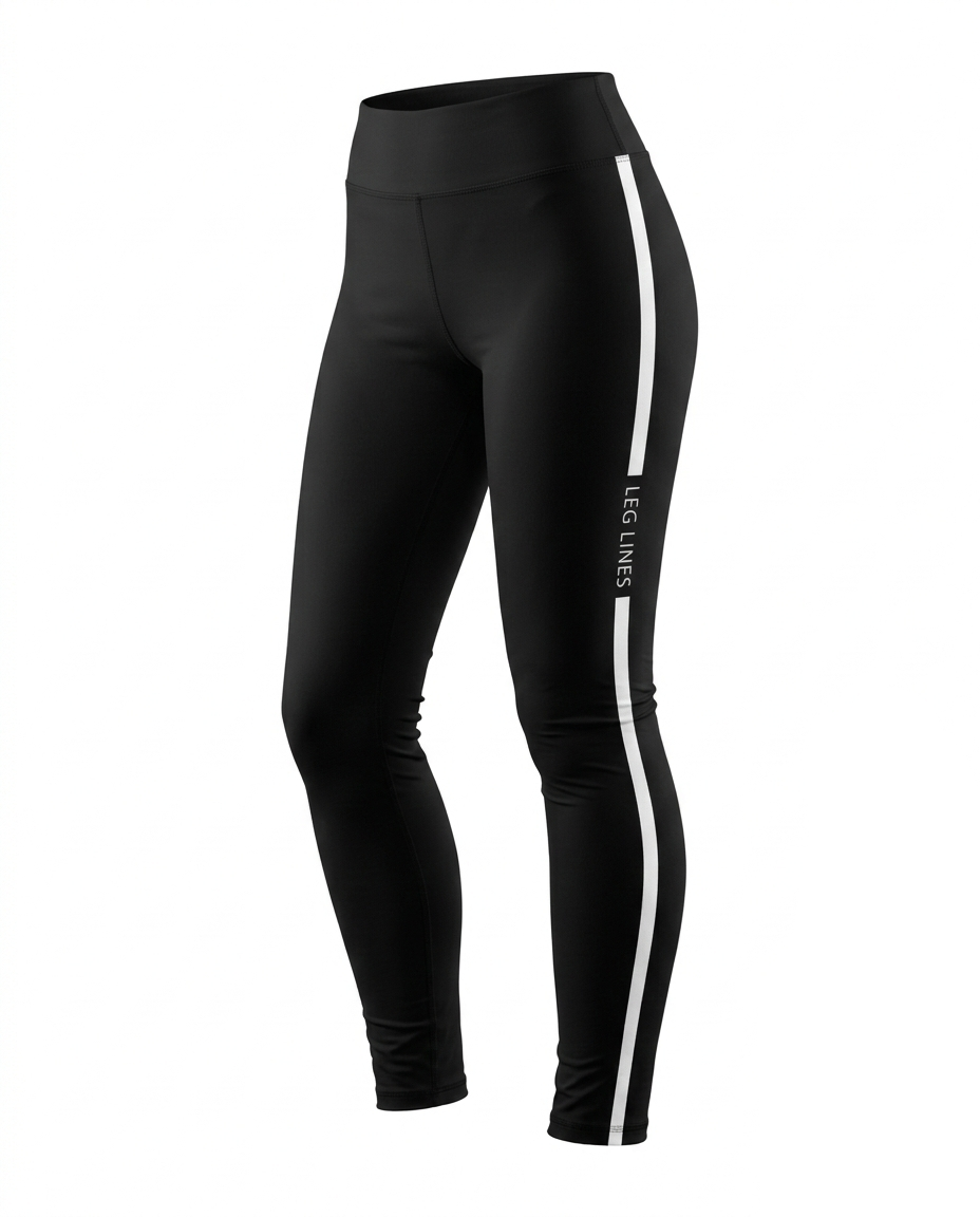 Leg Lines Form-Fitting Yoga Leggings