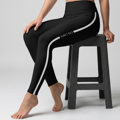 Leg Lines Form-Fitting Yoga Leggings