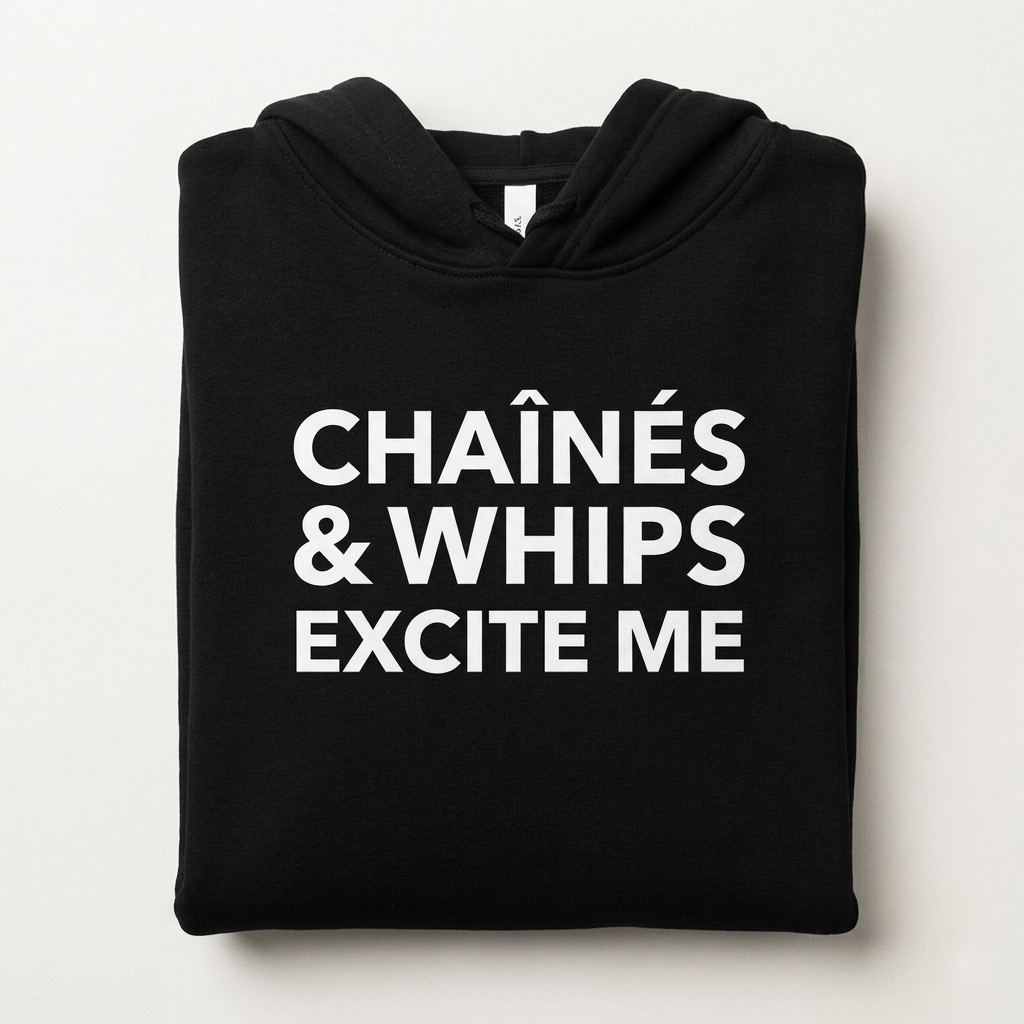 Chaînés and Whips Excite Me Crop Hoodie