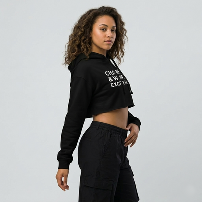 Chaînés and Whips Excite Me Crop Hoodie