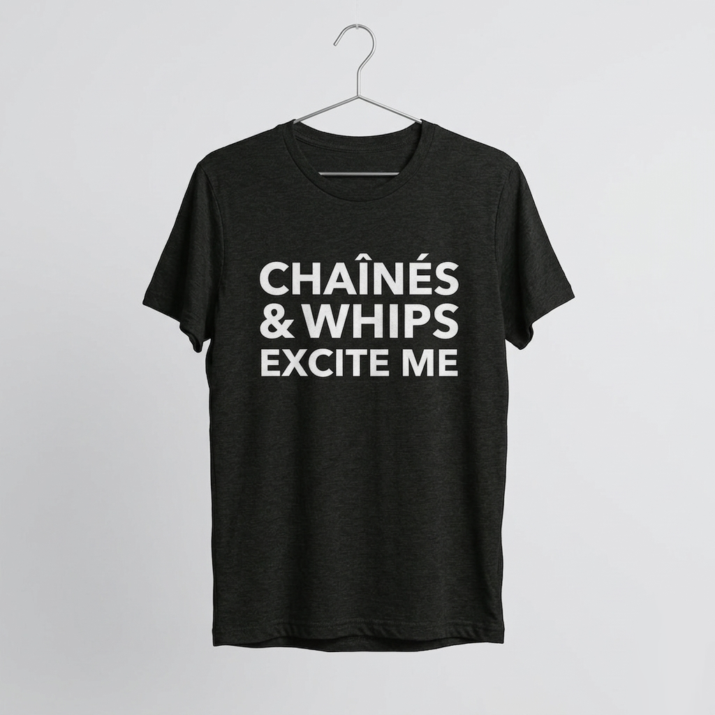 Chaînés and Whips Excite Me Unisex T-Shirt