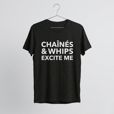 Chaînés and Whips Excite Me Unisex T-Shirt