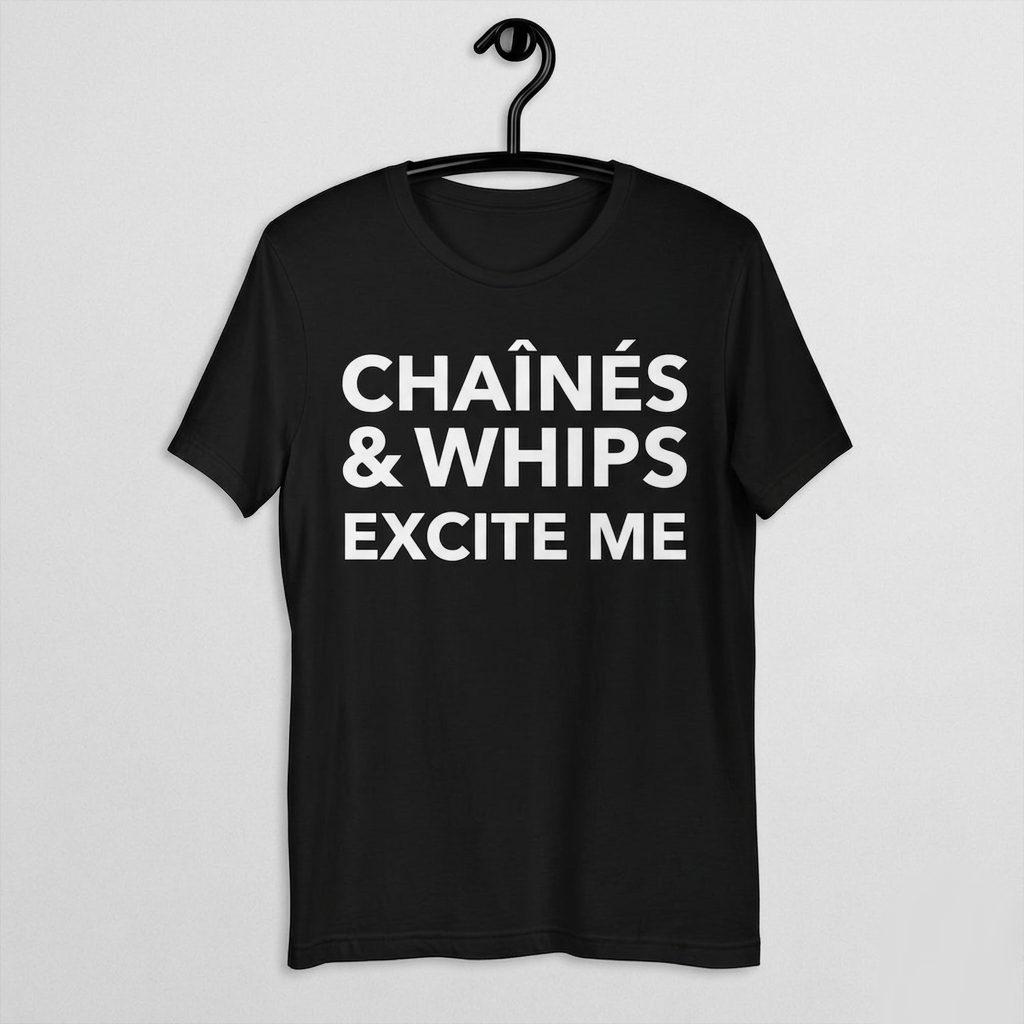 Chaînés and Whips Excite Me Unisex T-Shirt