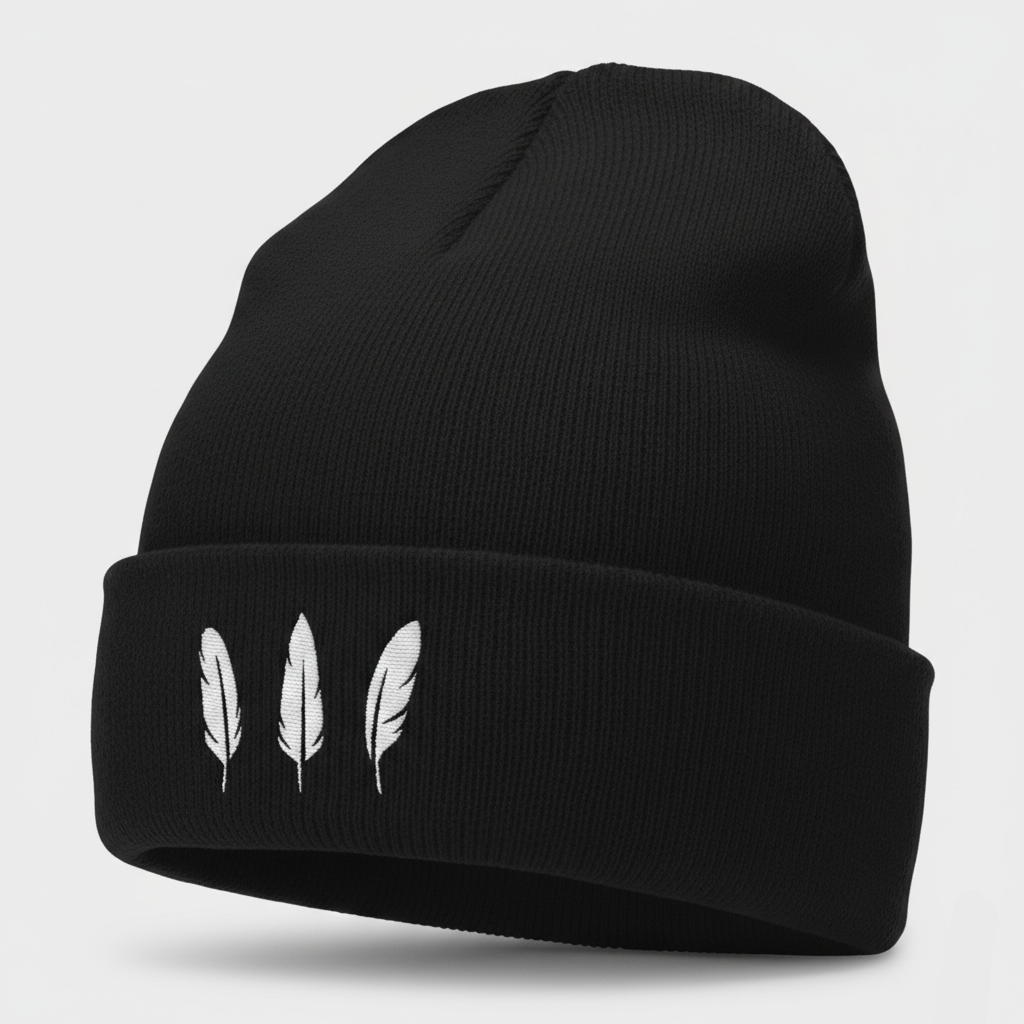 Feather Three Beanie