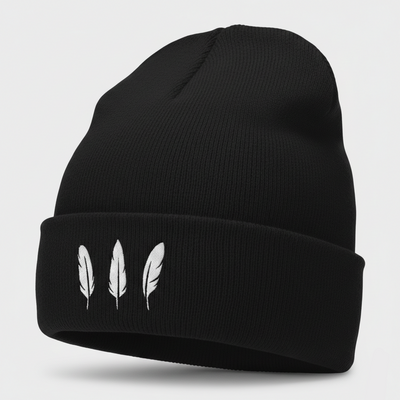 Feather Three Beanie