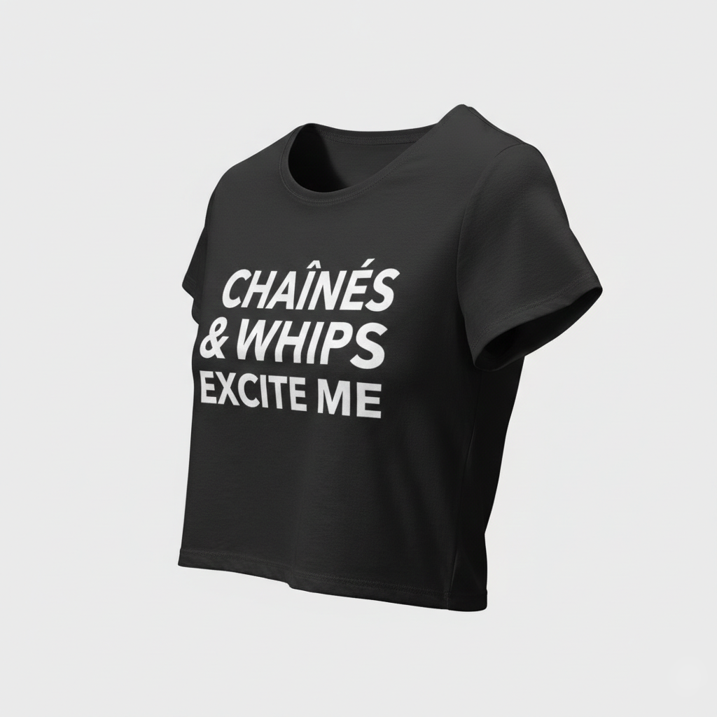 Chaînés and Whips Excite Me Crop Top