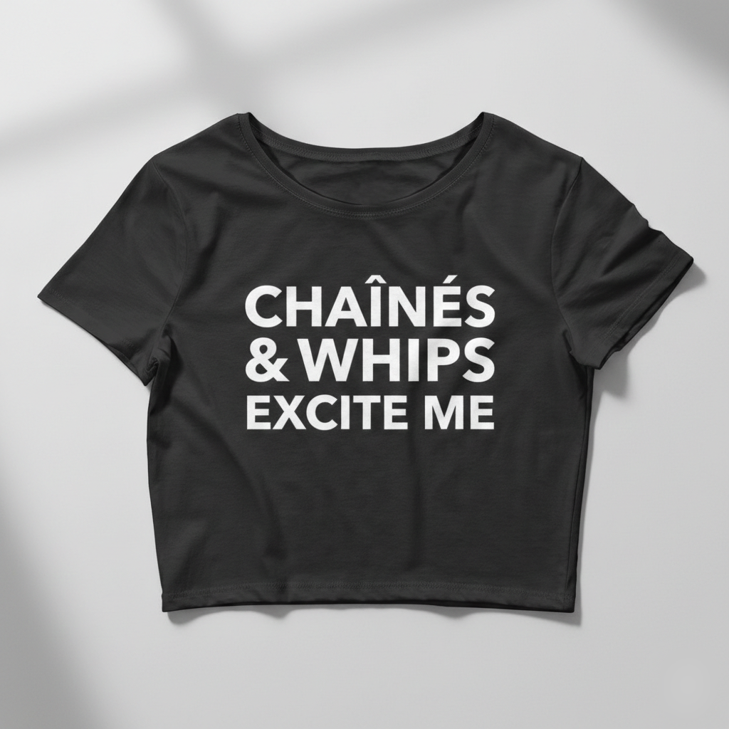 Chaînés and Whips Excite Me Crop Top
