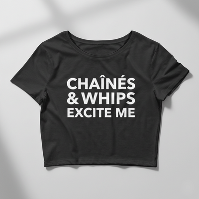Chaînés and Whips Excite Me Crop Top
