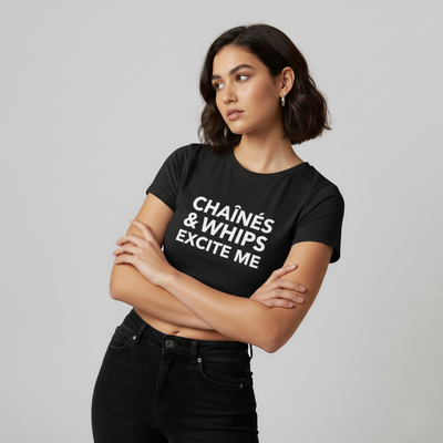 Chaînés and Whips Excite Me Crop Top