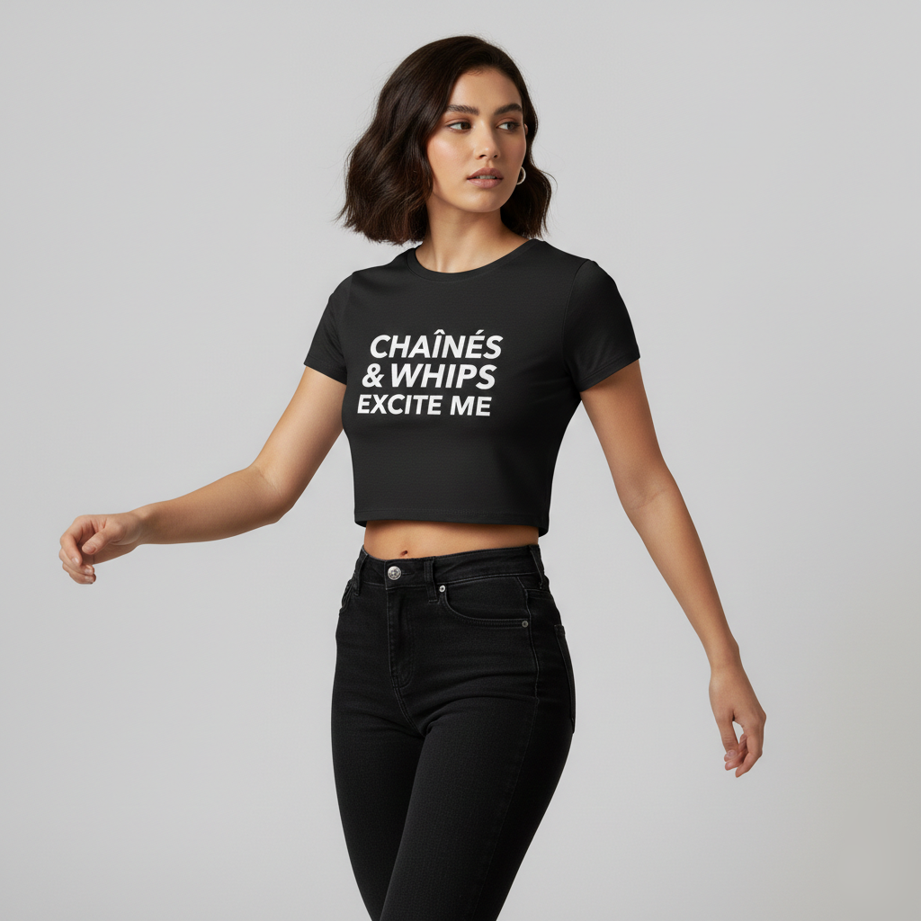 Chaînés and Whips Excite Me Crop Top