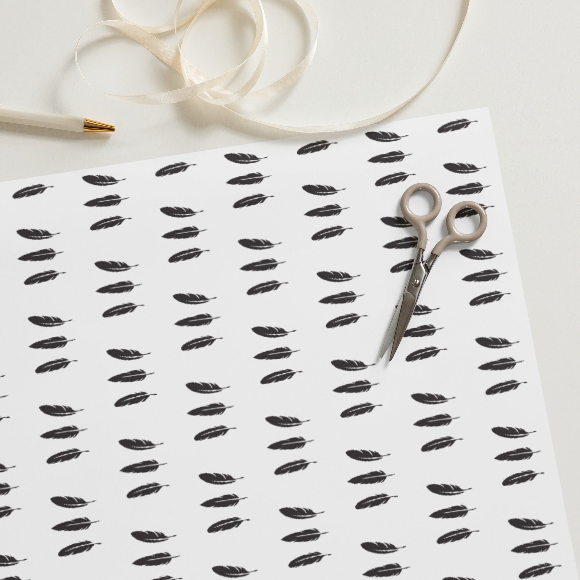 Feather Three Wrapping Paper