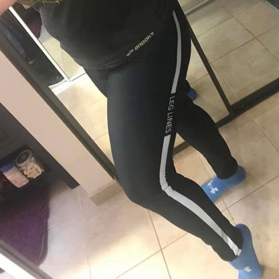 Leg Lines Form-Fitting Yoga Leggings