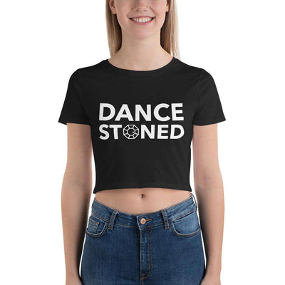 Dance Stoned Form-Fitting Crop Tee