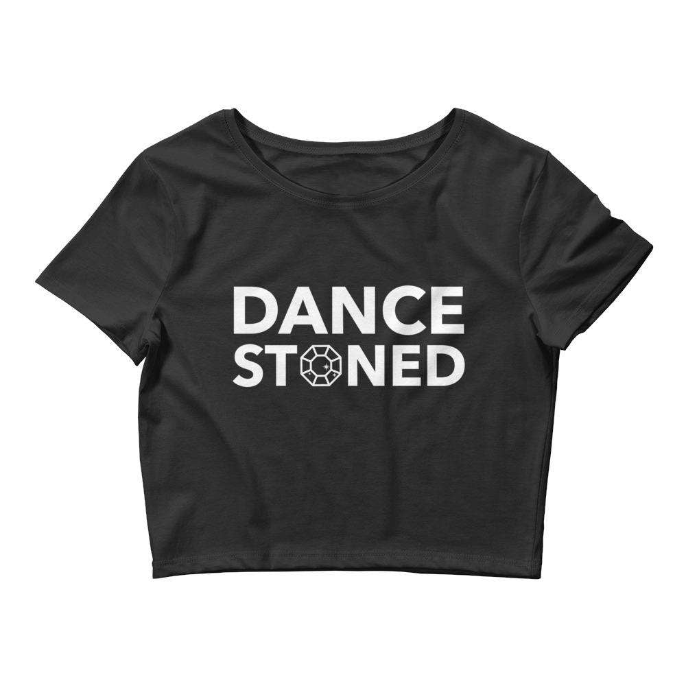 Dance Stoned Form-Fitting Crop Tee