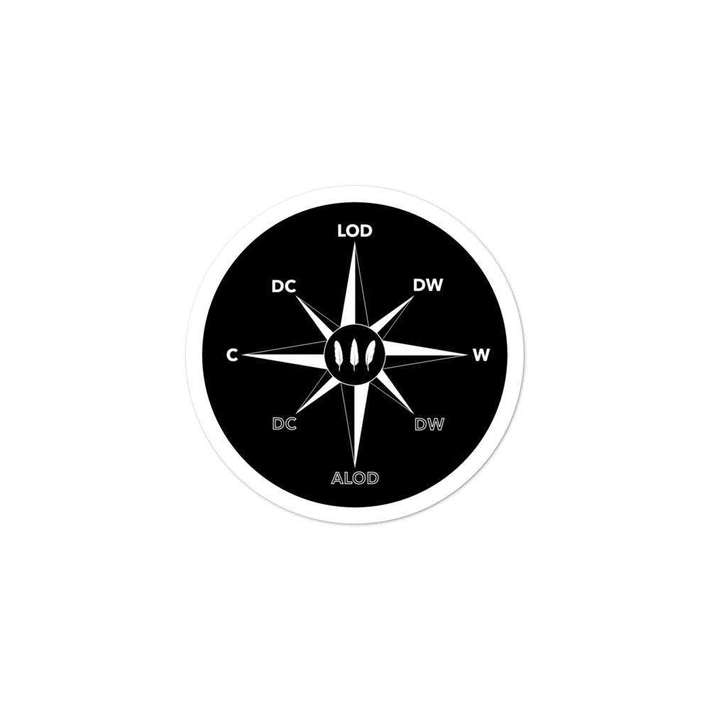 Dancer's Compass Sticker