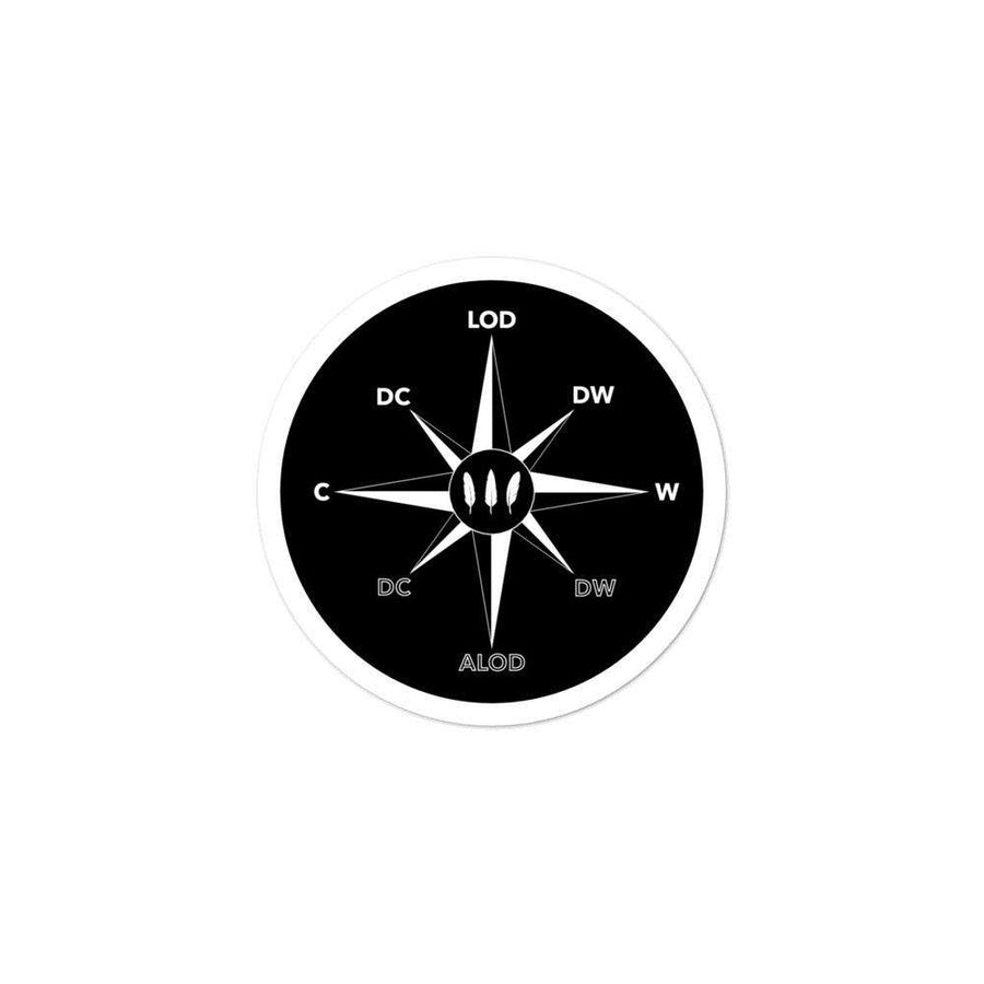 Dancer's Compass Sticker