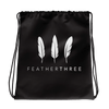 Feather Three Drawstring Bag