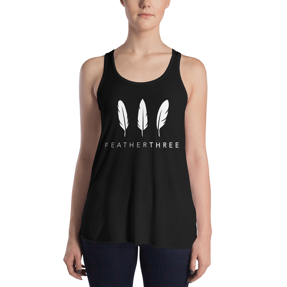 Feather Three Form-Fitting Racerback Tank