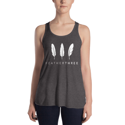 Feather Three Form-Fitting Racerback Tank