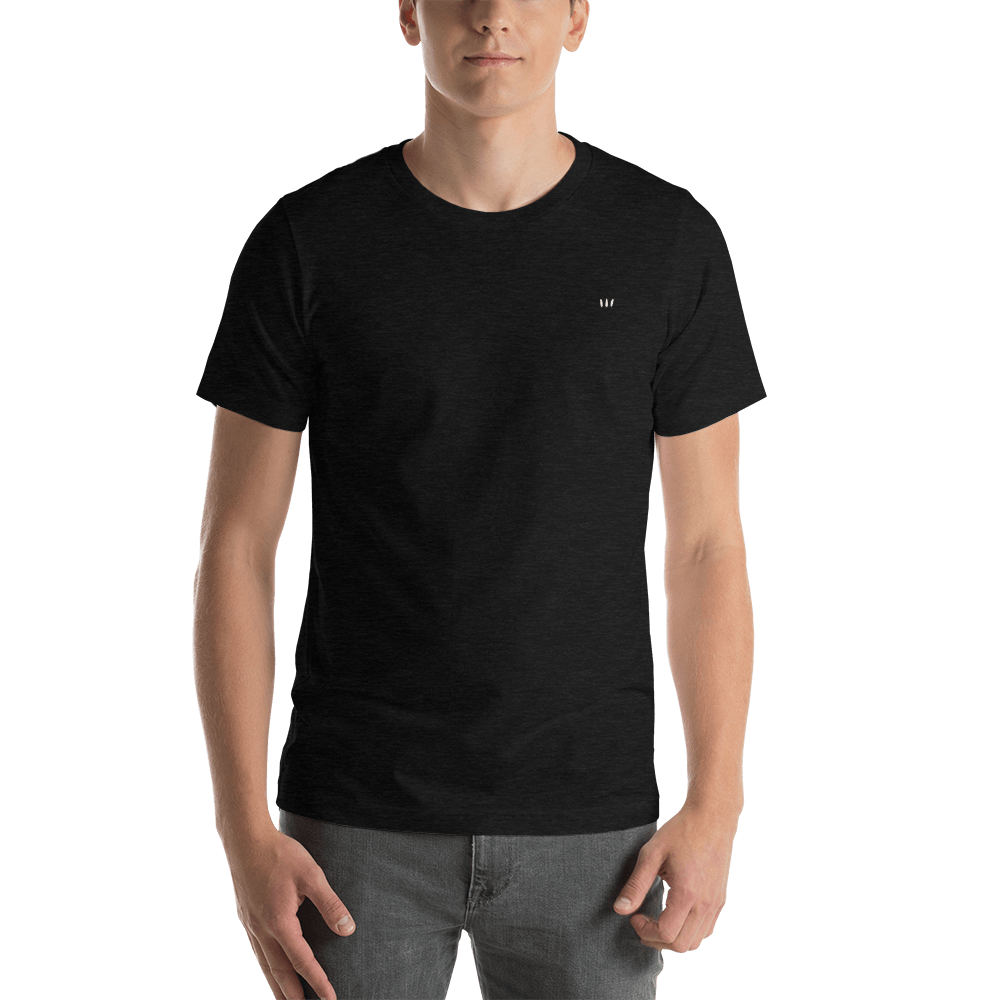 Feather Three Logo Embroidered Unisex T-Shirt