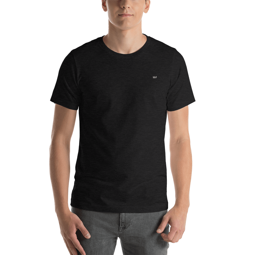 Feather Three Logo Embroidered Unisex T-Shirt