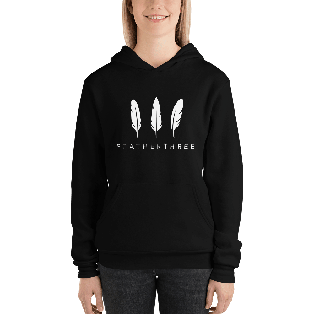 Feather Three Unisex Hoodie