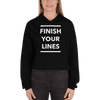Finish your Lines Unisex Crop Hoodie
