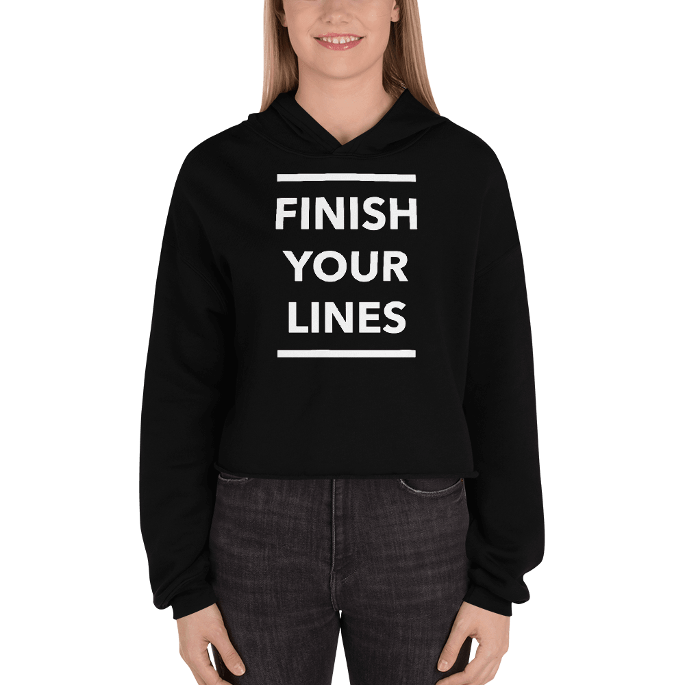 Finish your Lines Unisex Crop Hoodie