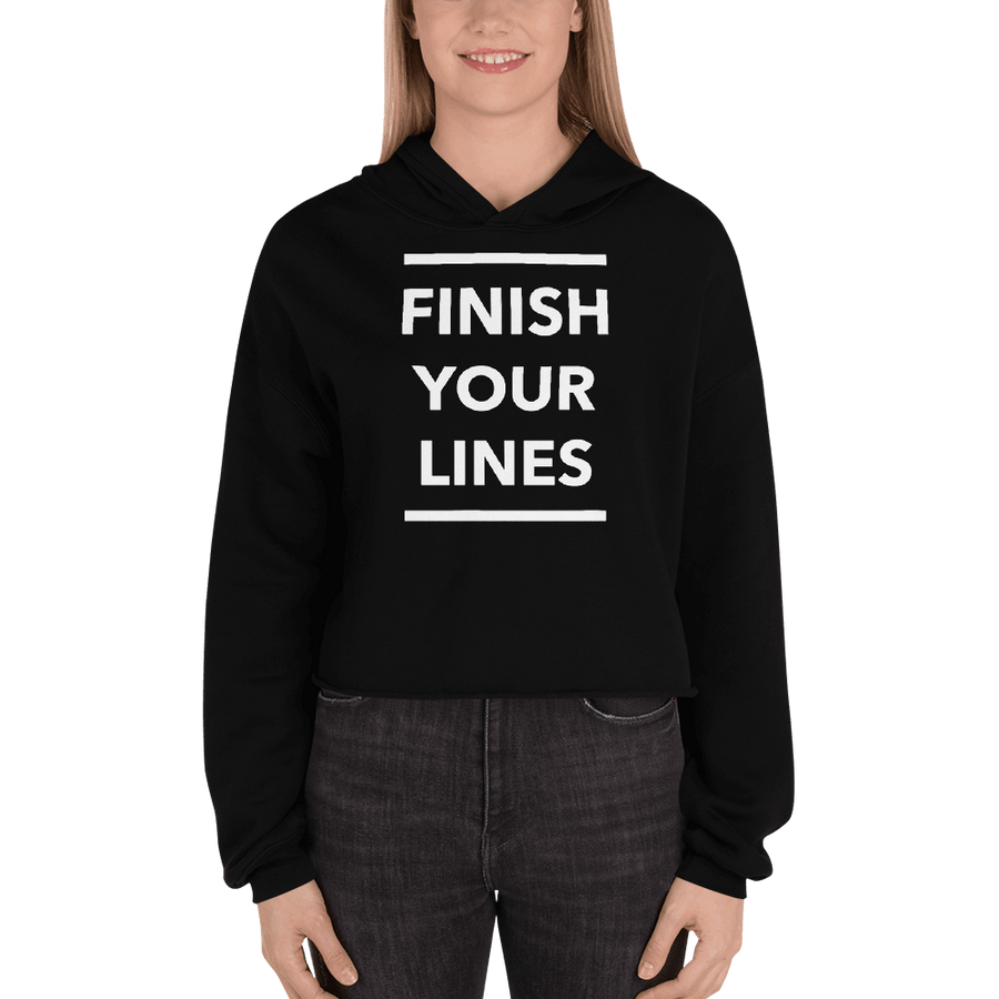 Finish your Lines Unisex Crop Hoodie