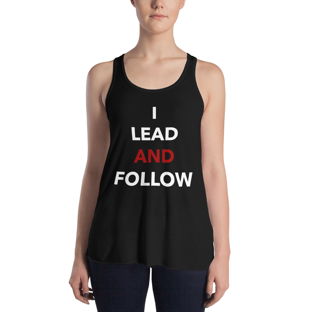 Lead and Follow Form-Fitting Racerback Tank