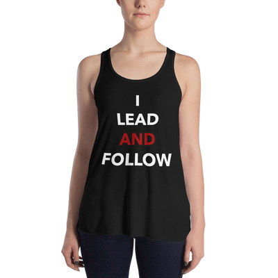 Lead and Follow Form-Fitting Racerback Tank