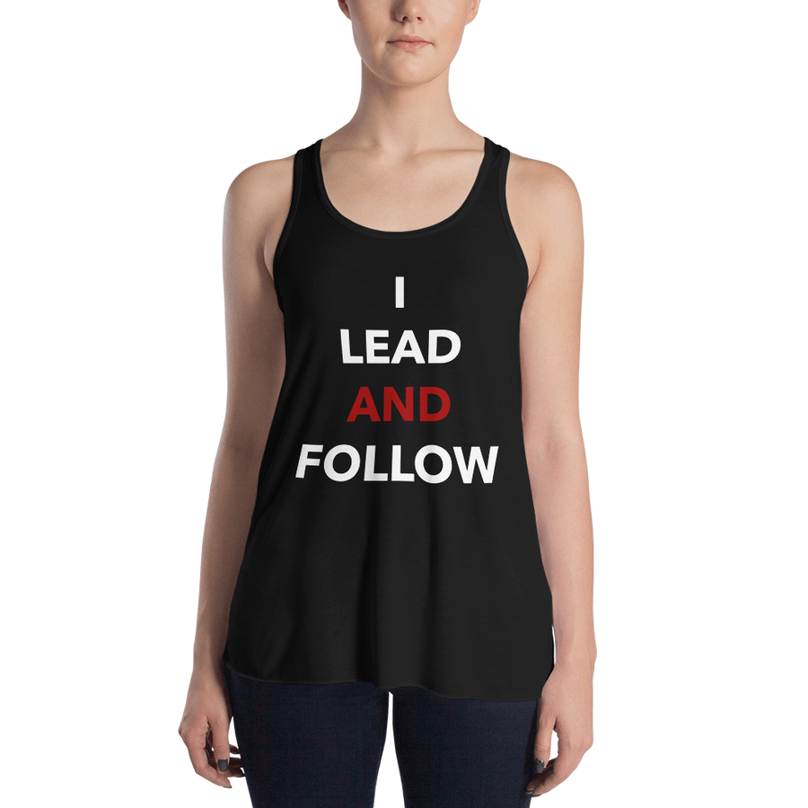 Lead and Follow Form-Fitting Racerback Tank