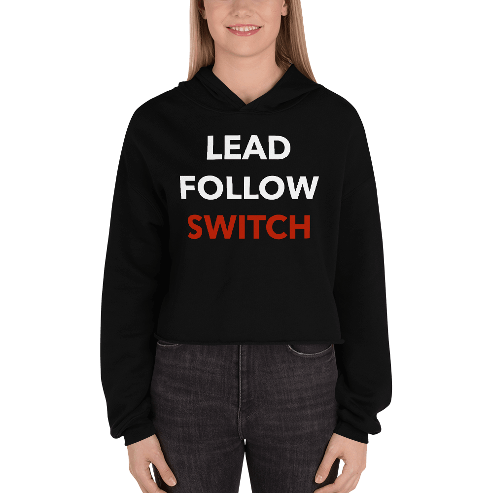 Lead Follow Switch Crop Hoodie