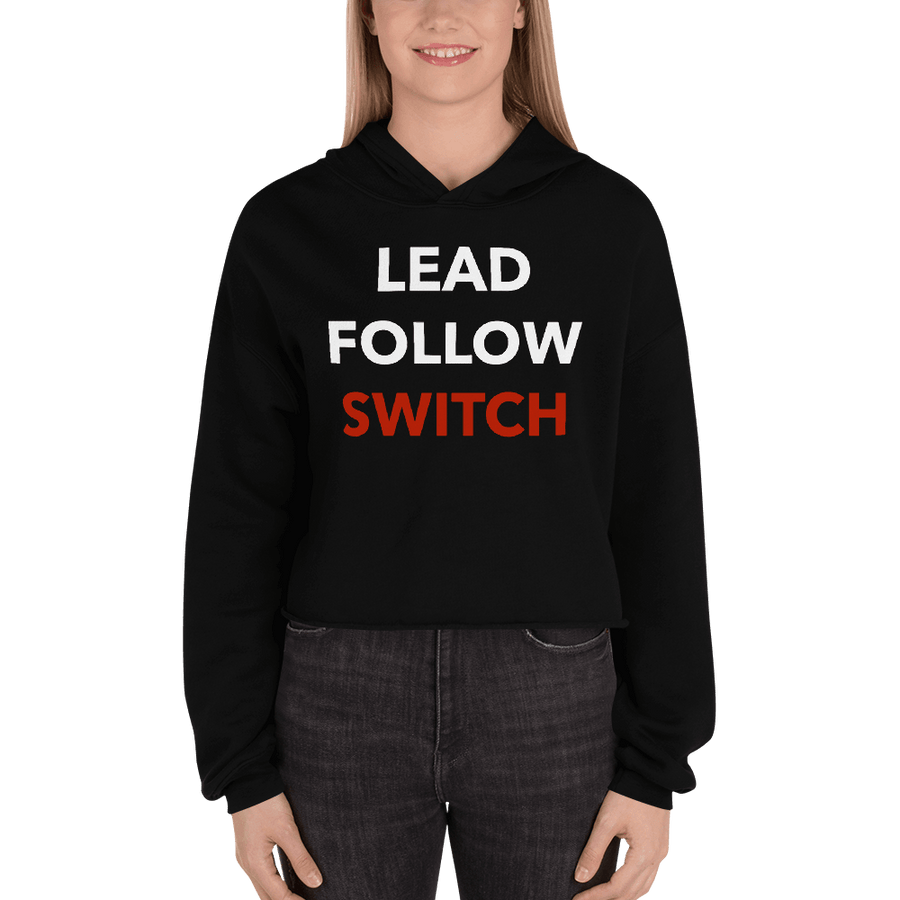 Lead Follow Switch Crop Hoodie