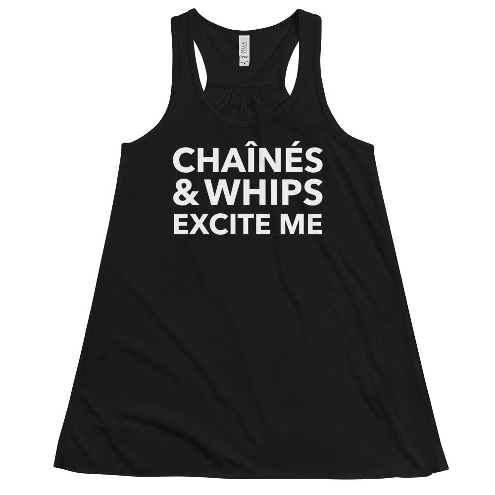 Chaînés and Whips Excite Me Form-Fitting Racerback Tank