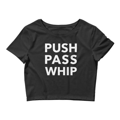 Push Pass Whip Form-Fitting Crop Top