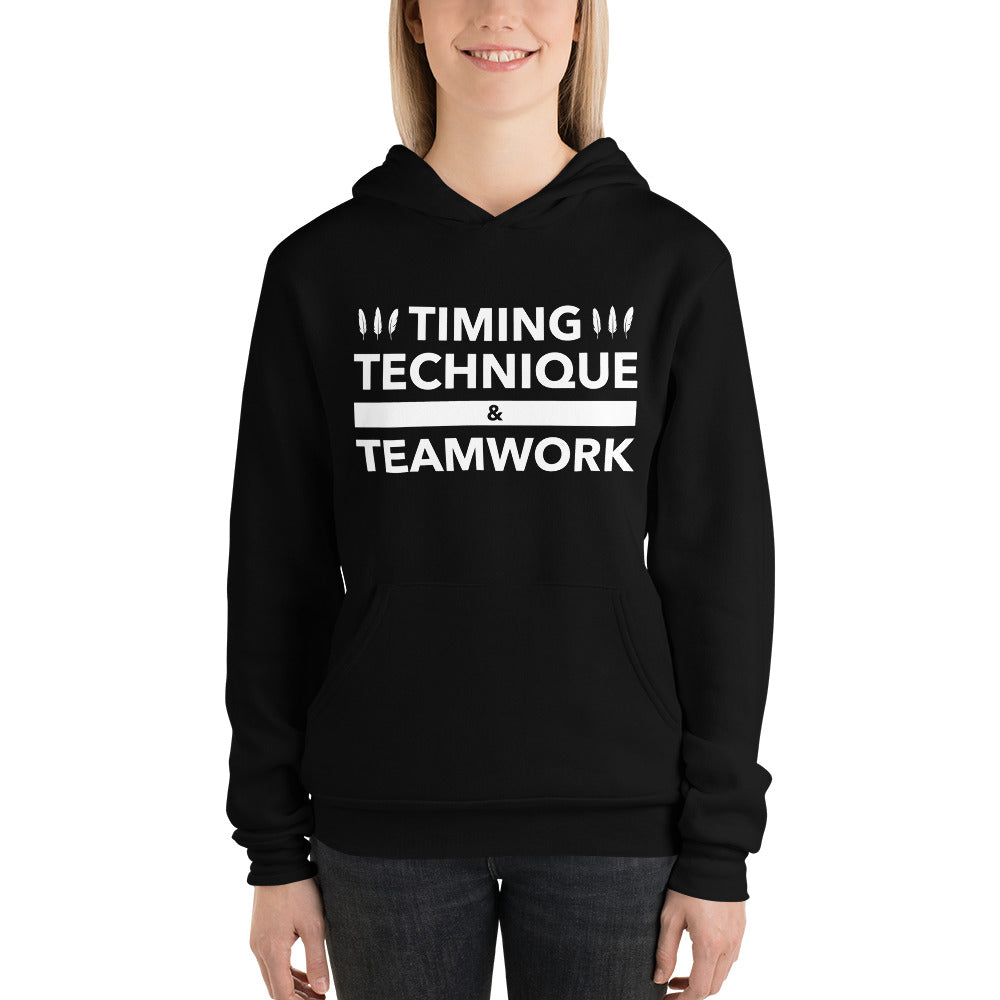Timing, Technique, and Teamwork Unisex Hoodie