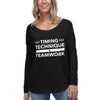 Timing, Technique, and Teamwork Form-Fitting Long Sleeve
