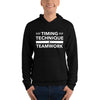 Timing, Technique, and Teamwork Unisex Hoodie
