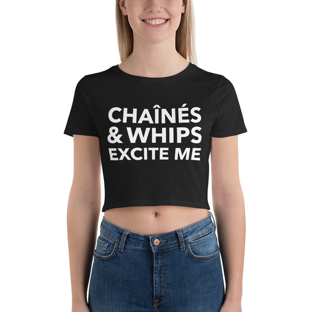 Chaînés and Whips Excite Me Crop Top