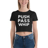 Push Pass Whip Form-Fitting Crop Top