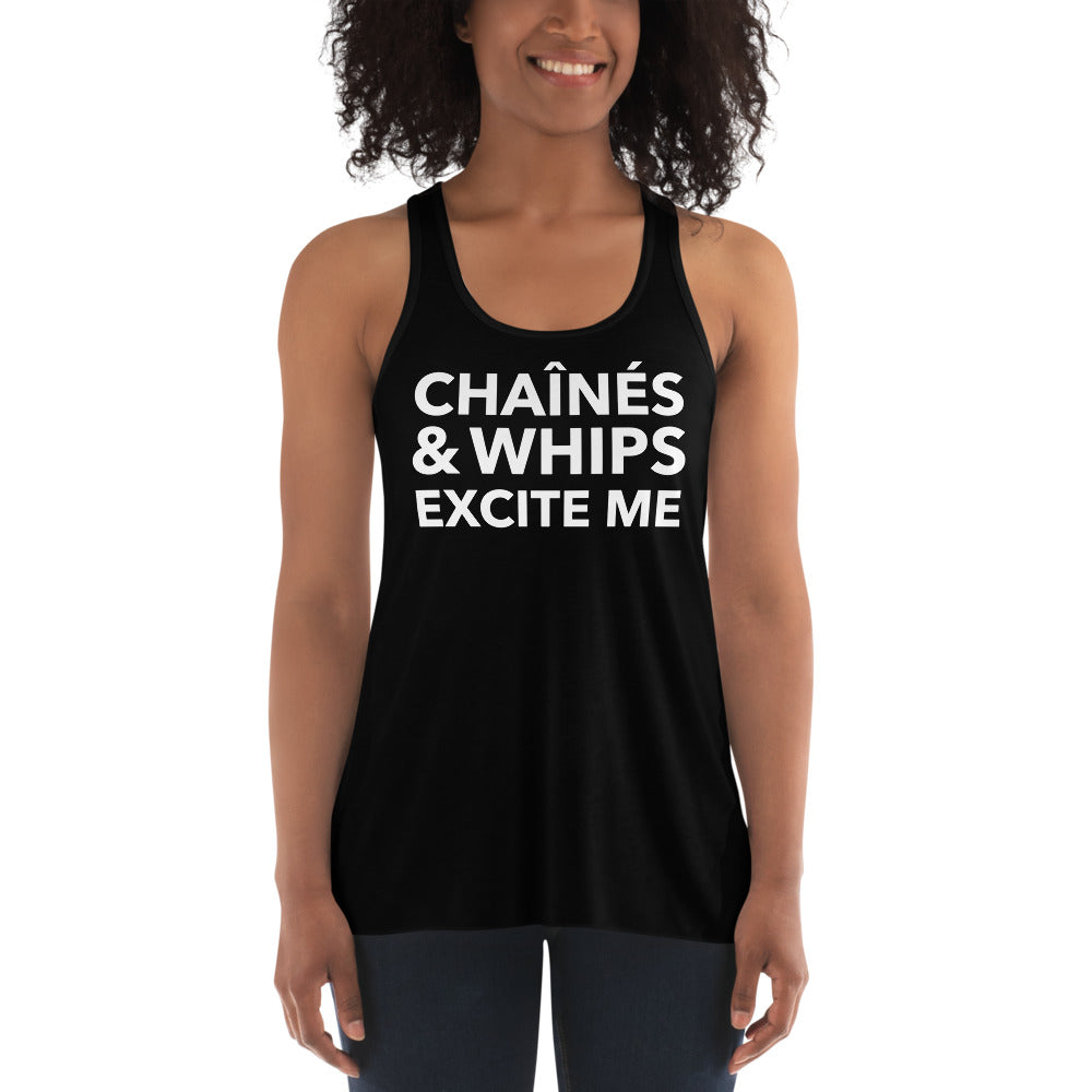 Chaînés and Whips Excite Me Form-Fitting Racerback Tank